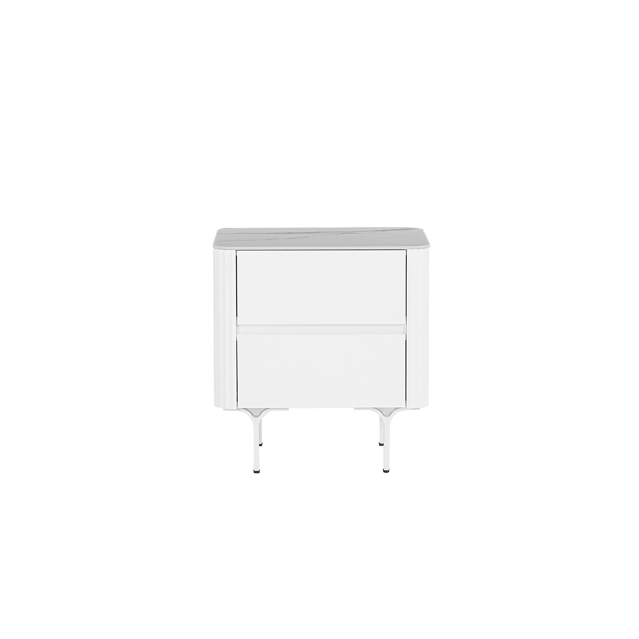 Ex Display - Higgins Bedside Table - White Bedside Table Iggy-Core