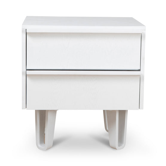 Evans Bedside Table - Full White Bedside Table Drake-Core