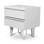 Evans Bedside Table - Full White Bedside Table Drake-Core