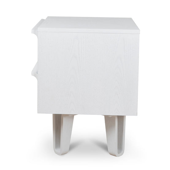 Evans Bedside Table - Full White Bedside Table Drake-Core