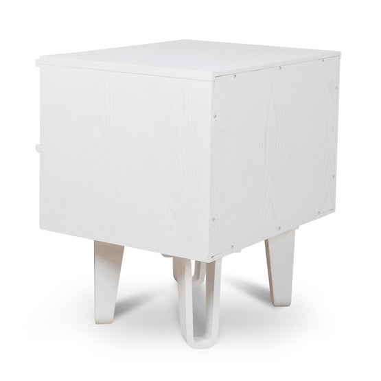 Evans Bedside Table - Full White Bedside Table Drake-Core