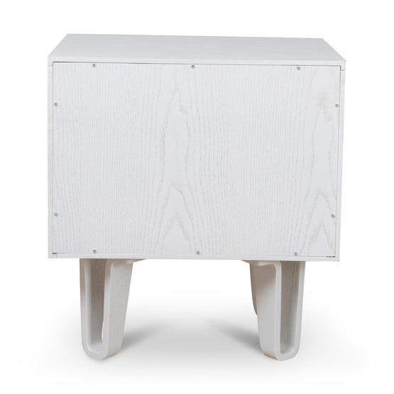 Evans Bedside Table - Full White Bedside Table Drake-Core