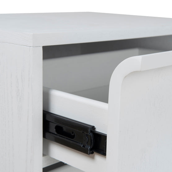 Evans Bedside Table - Full White Bedside Table Drake-Core   