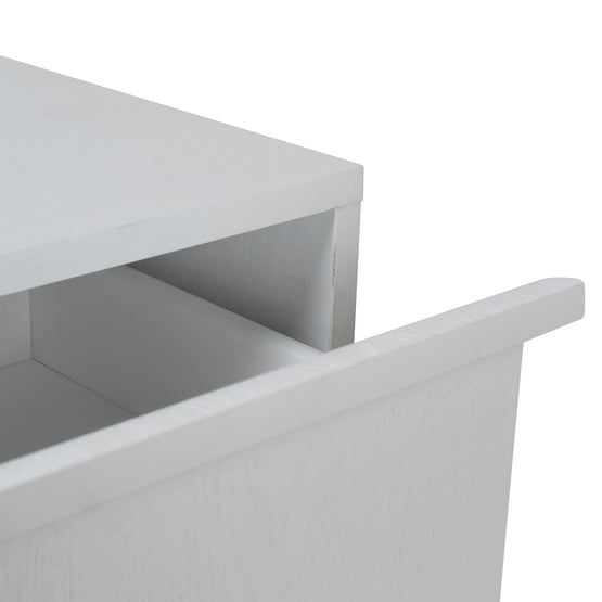 Evans Bedside Table - Full White Bedside Table Drake-Core   