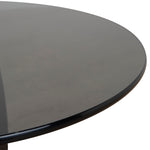 Vardo 50cm Round Glass Side Table - Full Black Side Table NY-Core   