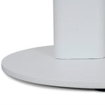 Alwin 60cm Marble Side Table - White Base Side Table NY-Core   