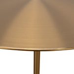 Pravina 45 cm Brushed Gold Side Table - Carrara Marble Side Table NY-Core   