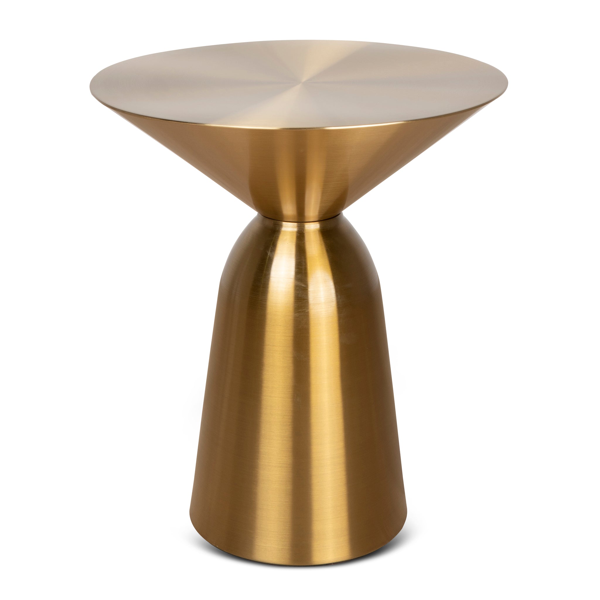 Ex Display - Zenon 45cm Round Side Table - Gold Side Table NY-Core