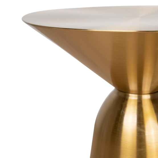 Zenon 45cm Round Side Table - Gold Side Table NY-Core   