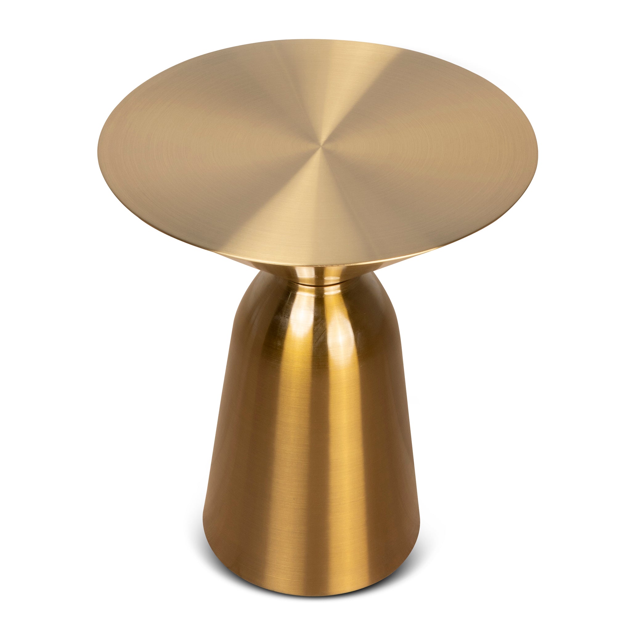 Ex Display - Zenon 45cm Round Side Table - Gold Side Table NY-Core