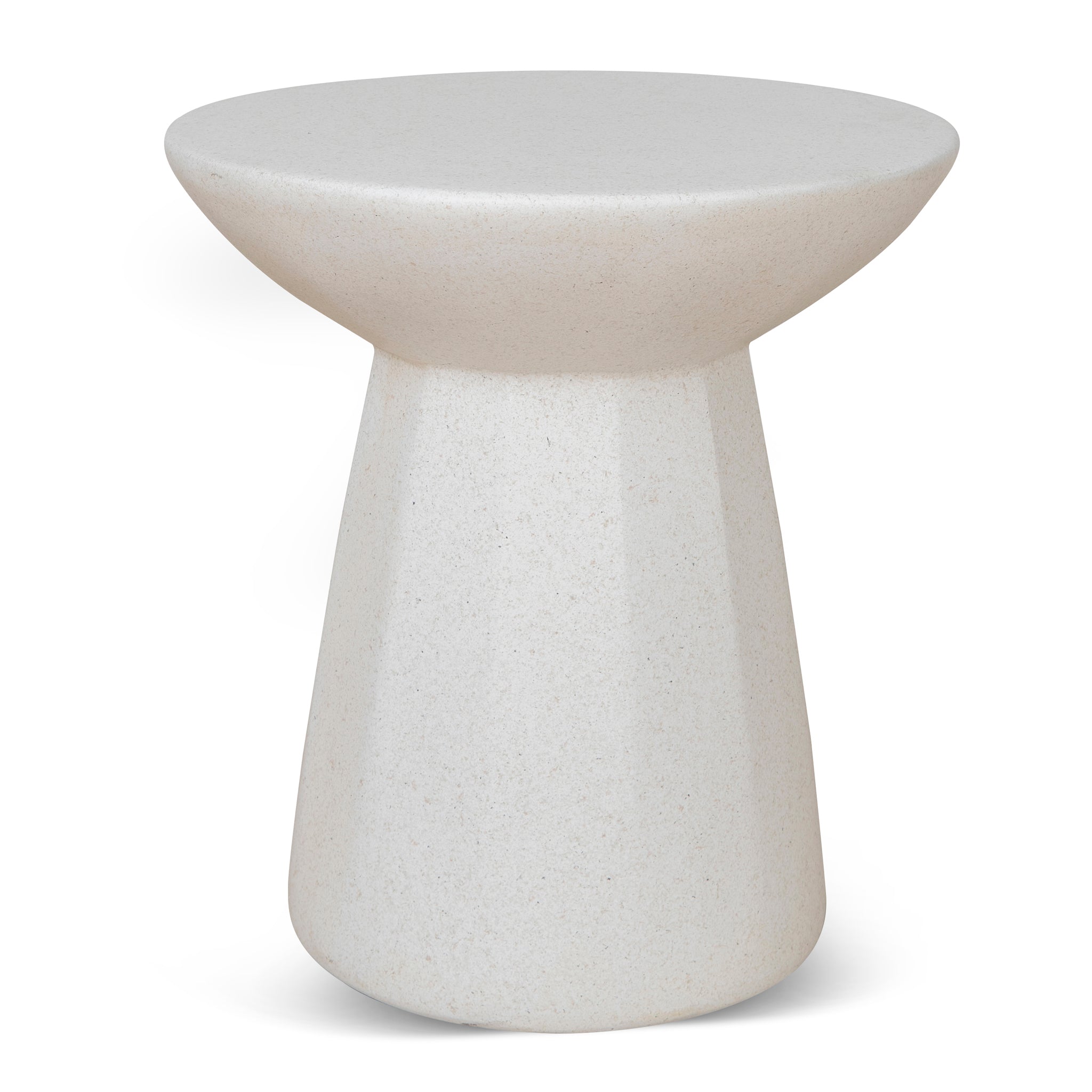 Boris 42cm Fibre Glass Side Table - White Side Table NY-Core   