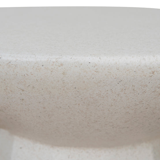 Boris 42cm Fibre Glass Side Table - White Side Table NY-Core   