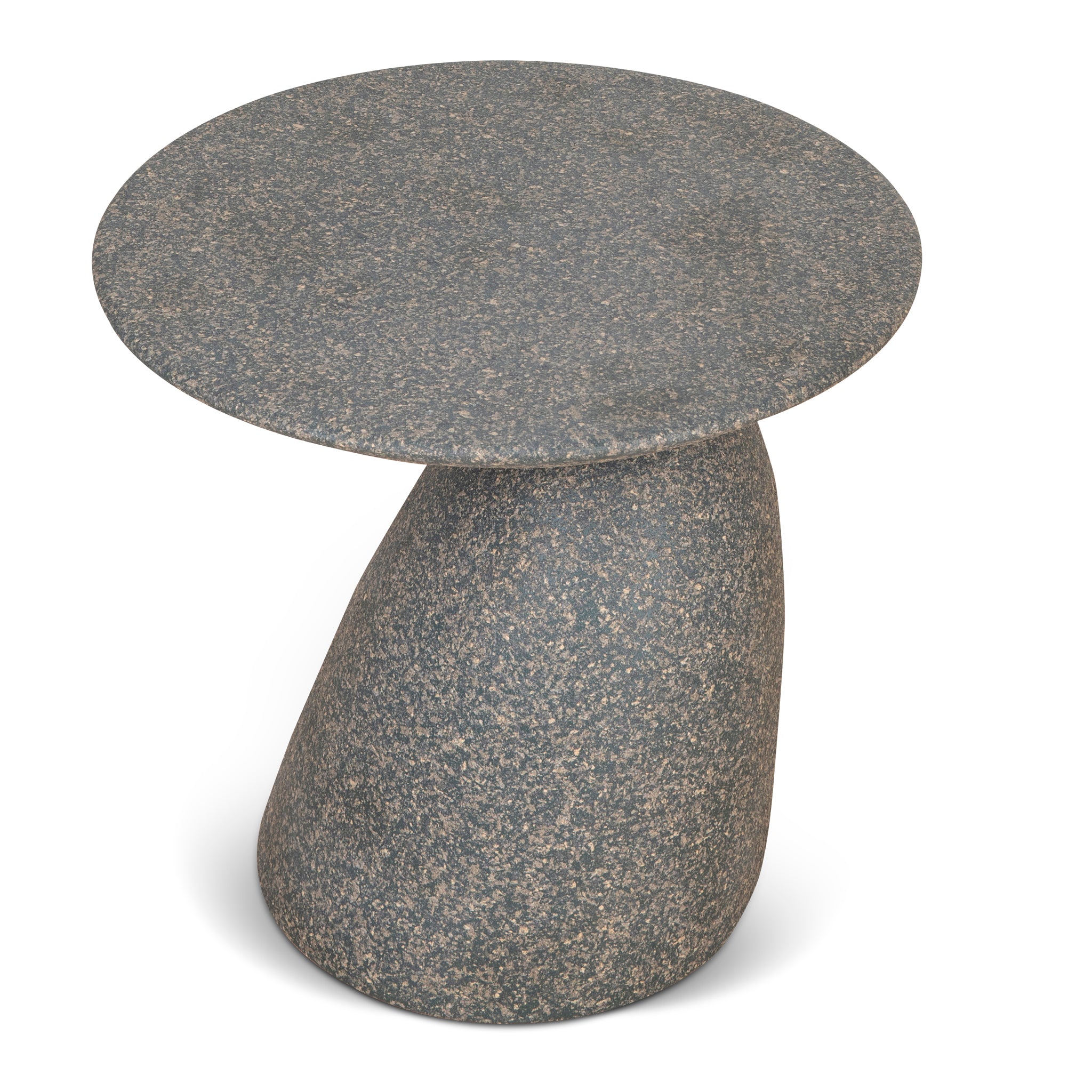 Ex Display - Almas 60cm Fibre Glass Side Table - Charcoal Latte Side Table NY-Core