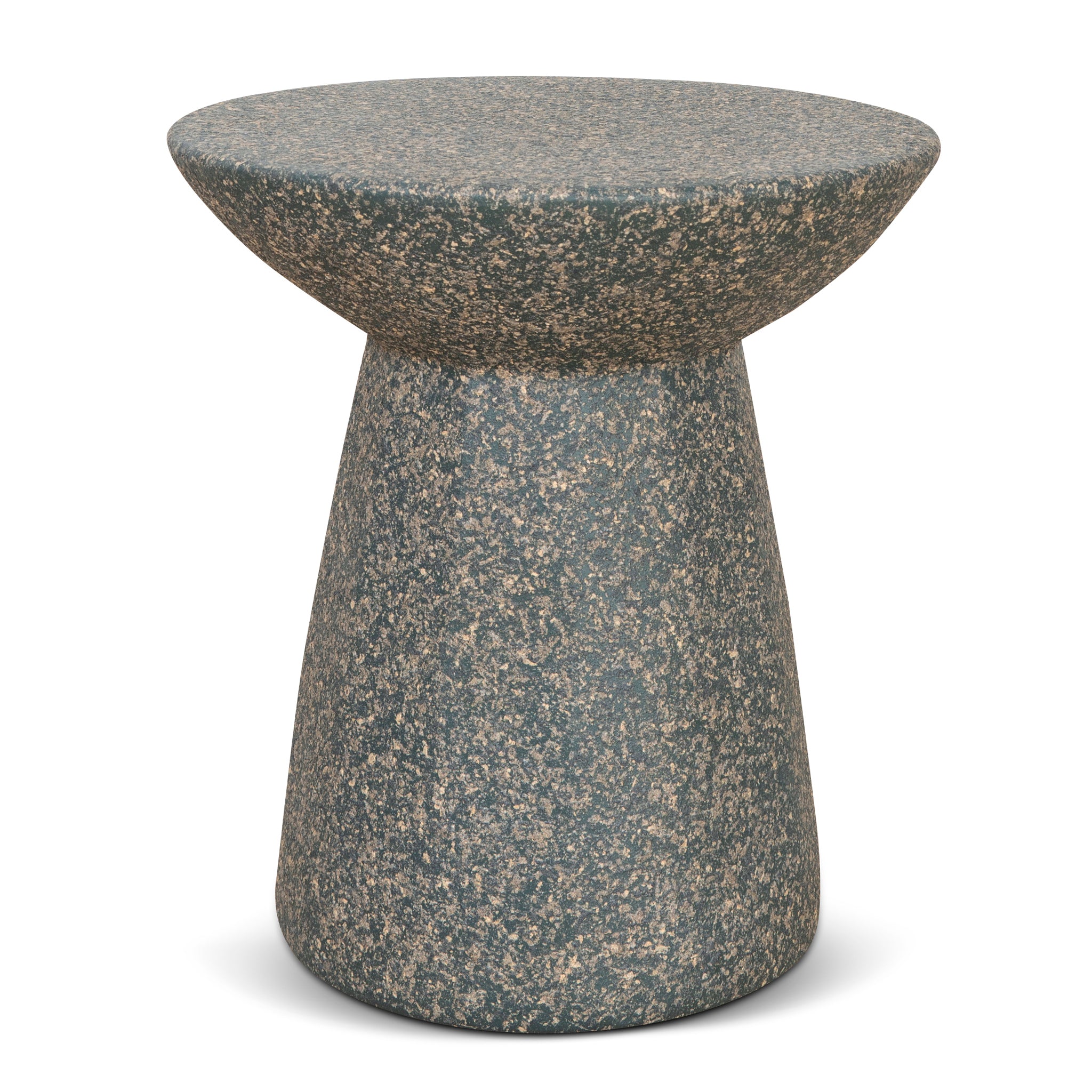 Ex Display - Boris 42cm Fibre Glass Side Table - Charcoal Latte Side Table NY-Core