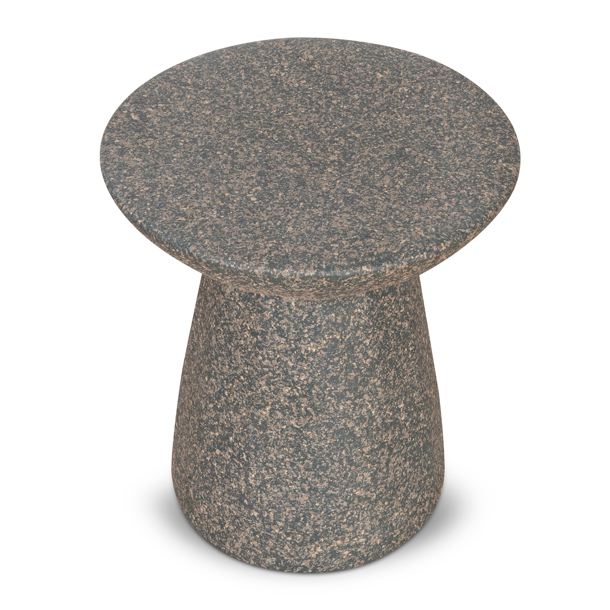 Ex Display - Boris 42cm Fibre Glass Side Table - Charcoal Latte Side Table NY-Core