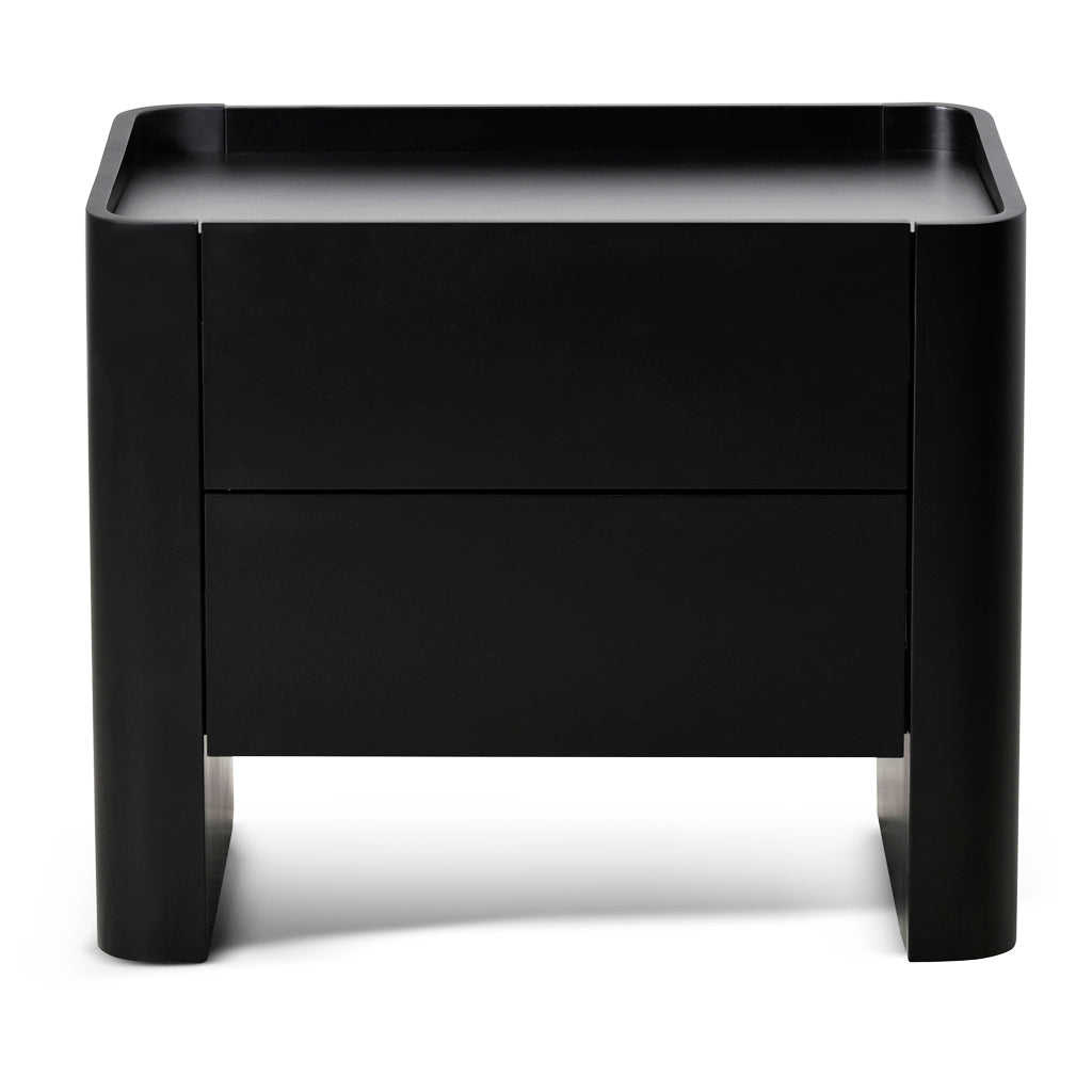 Latonya Bedside Table - Matte Black Bedside Table Iggy-Core   