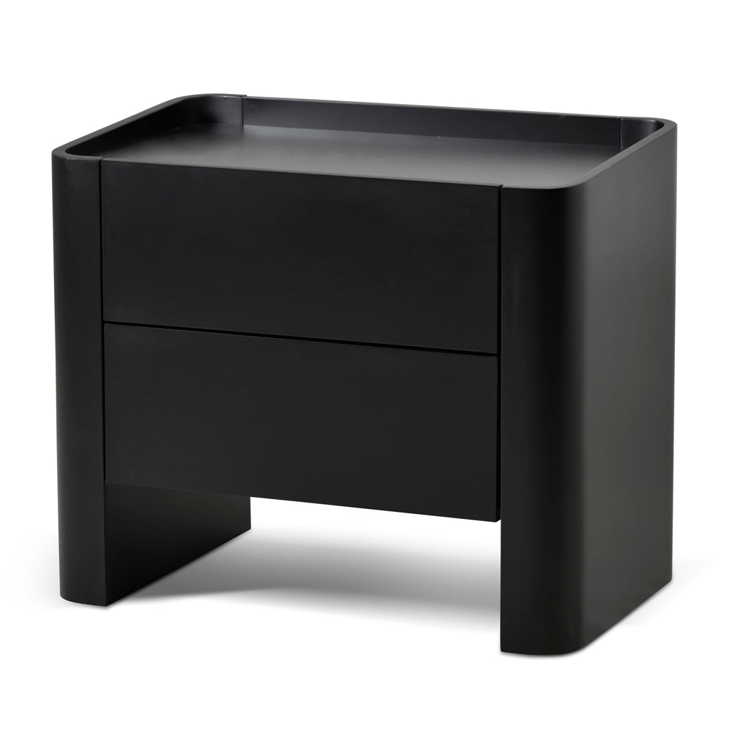 Latonya Bedside Table - Matte Black Bedside Table Iggy-Core   