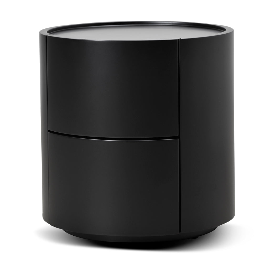 Ex Display - Nithya Bedside Table - Full Matte Black Bedside Table Iggy-Core