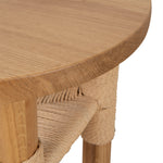 Smith 42cm Round Side Table - Natural Side Table Oakwood-Core   