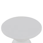 Gabriel Round Side Table - Full White Side Table Nicki-Core   