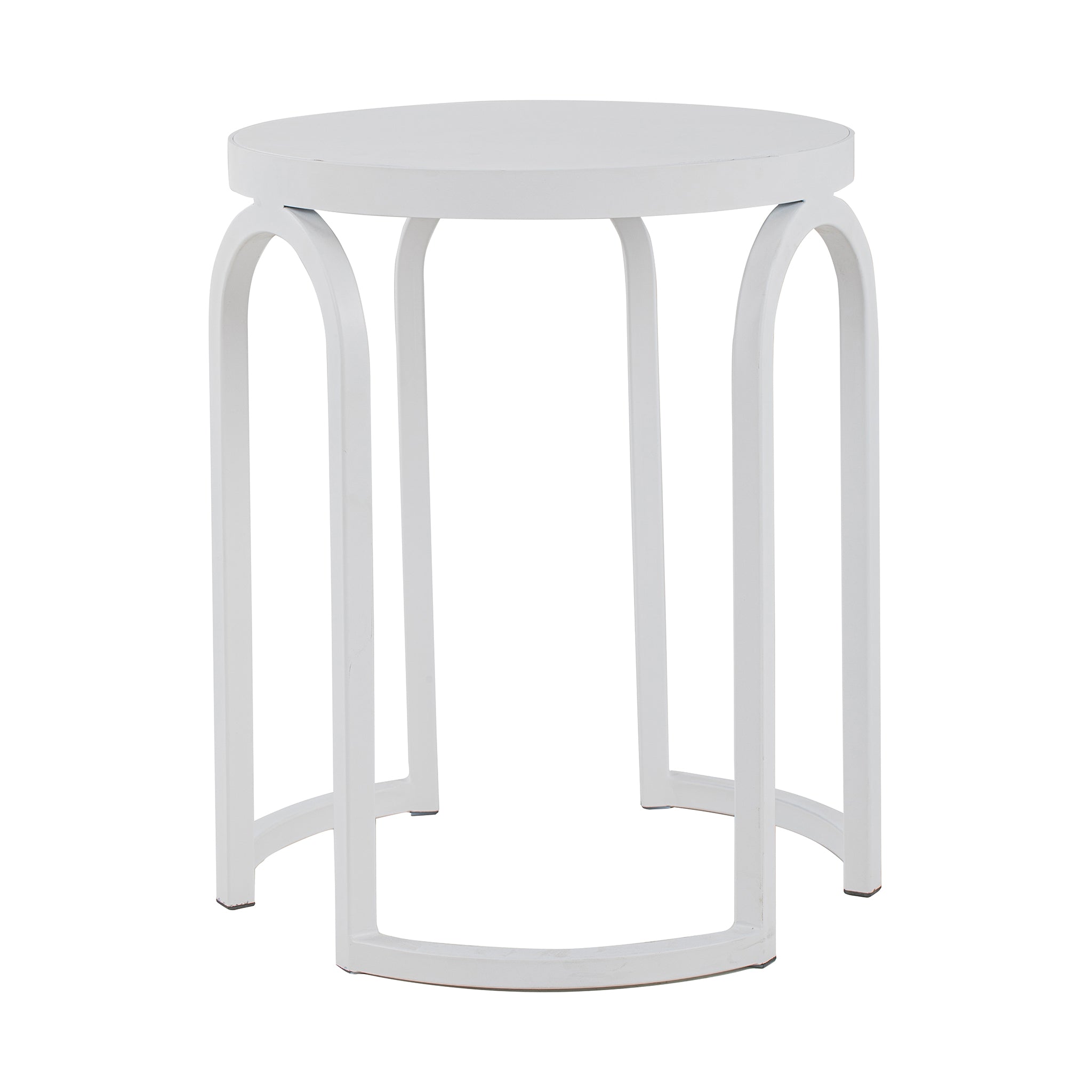 Ex Display - Hardin Oak Side Table - Full White Side Table Nicki-Core