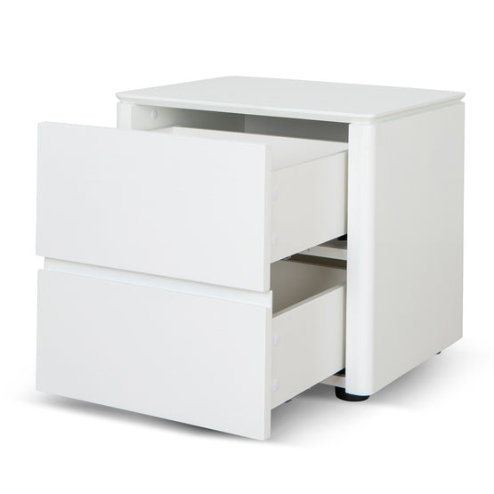 Norris Bedside Table - White Oak Veneer Bedside Table Century-Core   