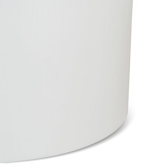 Alfaro 50cm Round Side Table - Full White Side Table Century-Core   