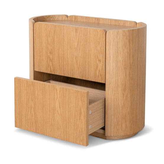 Arnar 60cm Bedside Table - Natural Oak Bedside Table Century-Core   