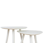 Ex Display - Set of 2 - Lauren Side Table - White Side Table KD-Core   