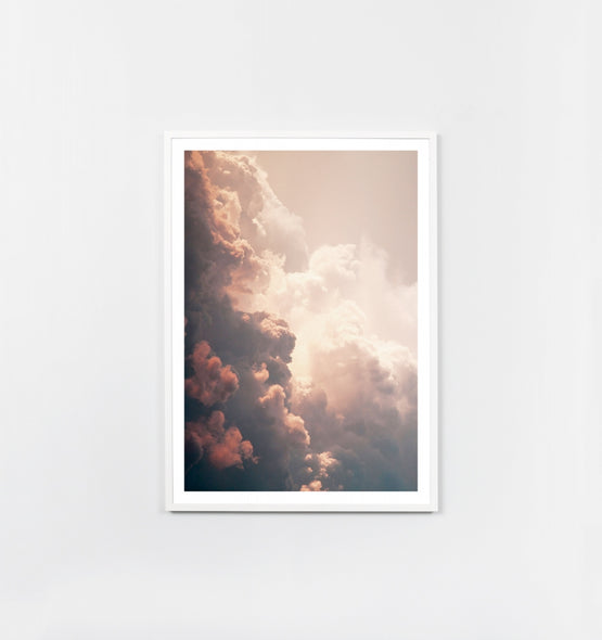 Ex Display - Spring Storm 87cm x 62cm Poster - White Frame Wall Art Warran-Local