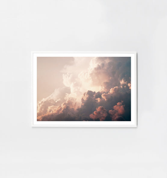 Ex Display - Spring Storm 87cm x 62cm Poster - White Frame Wall Art Warran-Local