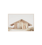 Ex Display - Surf Hut 120cm x 80cm Framed Canvas Wall Art Warran-Local   