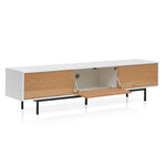 Ex Display - Alto 2m TV Entertainment Unit With Natural Drawers - Black Frame TV/Entertainment Unit Better B-Core   