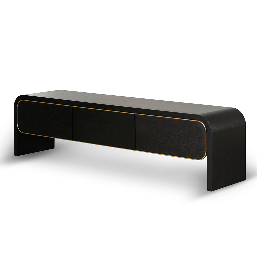 Boran 2m TV Entertainment Unit - Textured Espresso Black TV/Entertainment Unit Valerie-Core   