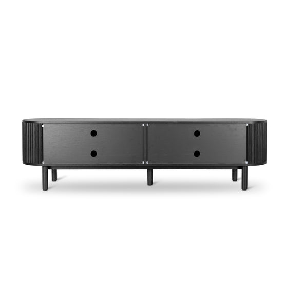 Ex Display - Melita 2m TV Entertainment Unit - Full Black TV/Entertainment Unit KD-Core