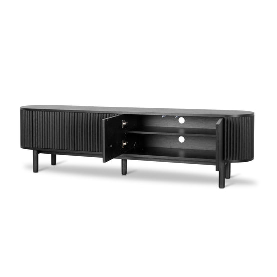 Ex Display - Melita 2m TV Entertainment Unit - Full Black TV/Entertainment Unit KD-Core