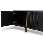 Roshan 2m TV Entertainment Unit - Textured Espresso Black TV/Entertainment Unit Valerie-Core   