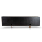 Roshan 2m TV Entertainment Unit - Textured Espresso Black TV/Entertainment Unit Valerie-Core   