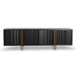 Roshan 2m TV Entertainment Unit - Textured Espresso Black TV/Entertainment Unit Valerie-Core   