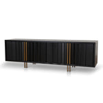 Roshan 2m TV Entertainment Unit - Textured Espresso Black TV/Entertainment Unit Valerie-Core   