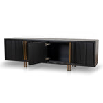 Roshan 2m TV Entertainment Unit - Textured Espresso Black TV/Entertainment Unit Valerie-Core   