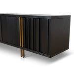 Roshan 2m TV Entertainment Unit - Textured Espresso Black TV/Entertainment Unit Valerie-Core   