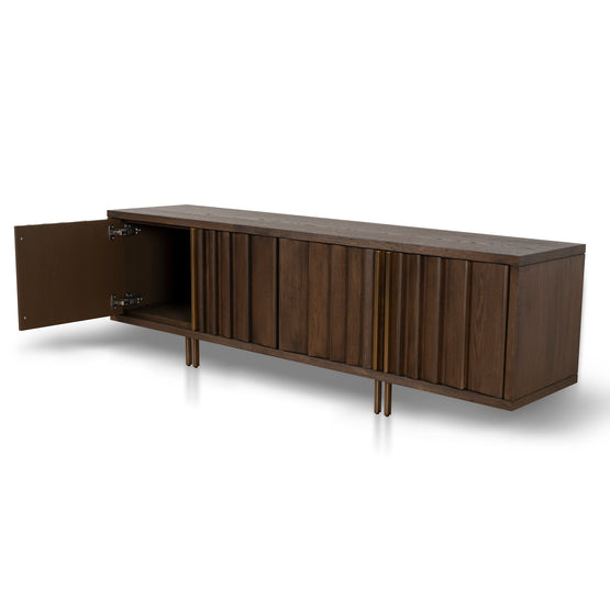 Roshan 2m TV Entertainment Unit - Caramel Oak TV/Entertainment Unit Valerie-Core   