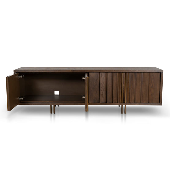 Roshan 2m TV Entertainment Unit - Caramel Oak TV/Entertainment Unit Valerie-Core   