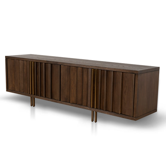 Roshan 2m TV Entertainment Unit - Caramel Oak TV/Entertainment Unit Valerie-Core   