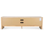 Linden 2.1m Travertine Top TV Entertainment Unit - Creme Ash TV/Entertainment Unit Kodak-Core   