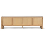 Linden 2.1m Travertine Top TV Entertainment Unit - Creme Ash TV/Entertainment Unit Kodak-Core   