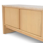 Linden 2.1m Travertine Top TV Entertainment Unit - Creme Ash TV/Entertainment Unit Kodak-Core   