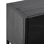 Adaline 2.1m Wooden TV Entertainment Unit - Black TV/Entertainment Unit Nicki-Core   