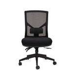 Windy Mesh Back Fabric Office Chair - Black Office Chair Rline-Local   